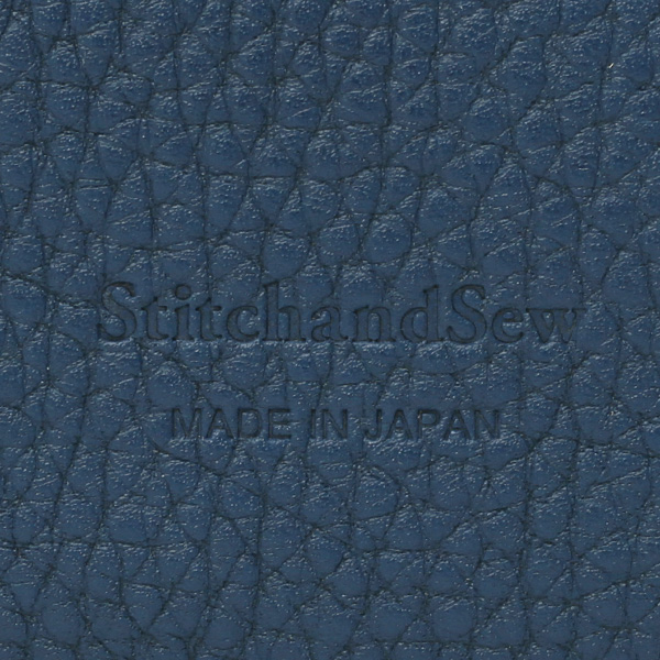  定期入れ パスケース 本革 レザー メンズ レディース ブルー ネイビー 青色 日本製 カードケース 革 レザー StitchandSew(スティッチアンドソー)