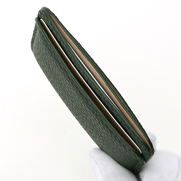  定期入れ パスケース 本革 レザー メンズ レディース グリーン 緑色 日本製 カードケース 革 レザー StitchandSew(スティッチアンドソー)