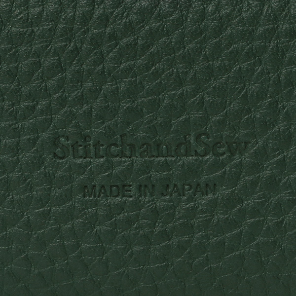  定期入れ パスケース 本革 レザー メンズ レディース グリーン 緑色 日本製 カードケース 革 レザー StitchandSew(スティッチアンドソー)
