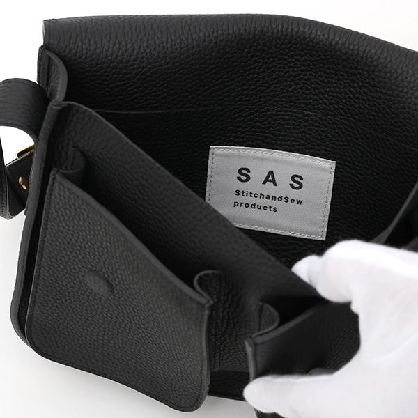 ショルダーバッグ レザー 本革 メンズ レディース ブラック 黒 黒色 斜めがけ 革 鞄 ミニ かわいい おしゃれ StitchandSew(スティッチアンドソー)