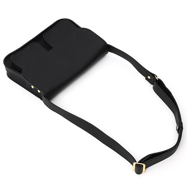 ショルダーバッグ レザー 本革 メンズ レディース ブラック 黒 黒色 斜めがけ 革 鞄 ミニ かわいい おしゃれ StitchandSew(スティッチアンドソー)