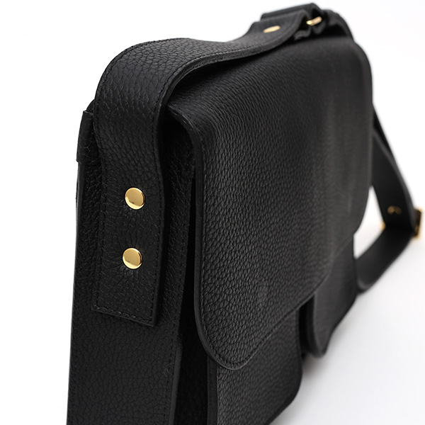 ショルダーバッグ レザー 本革 メンズ レディース ブラック 黒 黒色 斜めがけ 革 鞄 ミニ かわいい おしゃれ StitchandSew(スティッチアンドソー)