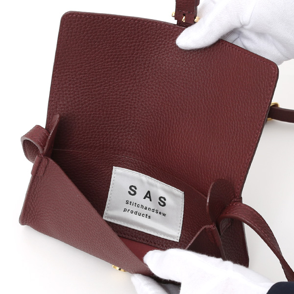  ショルダーバッグ レディース 本革 レザー ワイン レッド ワイン 赤色 小さい 小ぶり ミニ かわいい おしゃれ サブ StitchandSew(スティッチアンドソー)