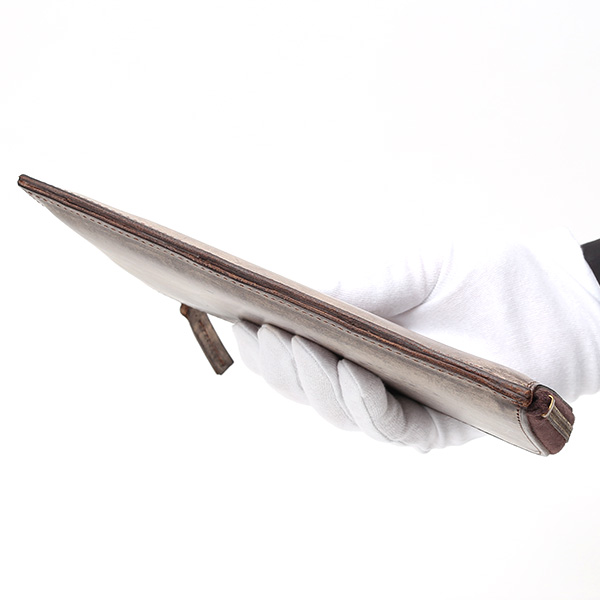  長財布 メンズ 本革 レザー ラウンドファスナー ブラウン 茶 茶色 小銭入れあり 薄型 薄まち コインケース トワクレ(Trois Clefs)