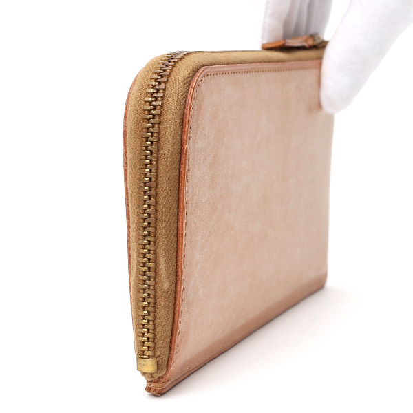  長財布 メンズ 本革 レザー ラウンドファスナー ブラウン 茶 茶色 小銭入れあり 薄型 薄まち コインケース トワクレ(Trois Clefs)