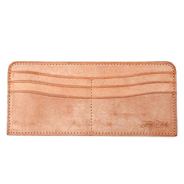  長財布 メンズ 本革 レザー ラウンドファスナー ブラウン 茶 茶色 小銭入れあり 薄型 薄まち コインケース トワクレ(Trois Clefs)