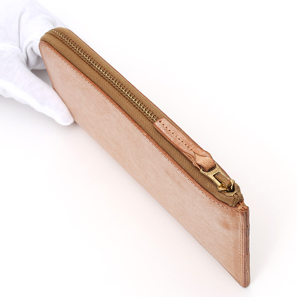  長財布 メンズ 本革 レザー ラウンドファスナー ブラウン 茶 茶色 小銭入れあり 薄型 薄まち コインケース トワクレ(Trois Clefs)