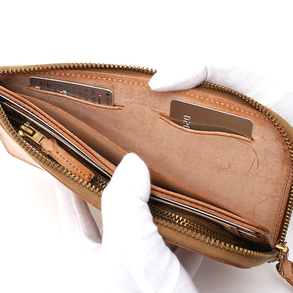  長財布 メンズ 本革 レザー ラウンドファスナー ブラウン 茶 茶色 小銭入れあり 薄型 薄まち コインケース トワクレ(Trois Clefs)