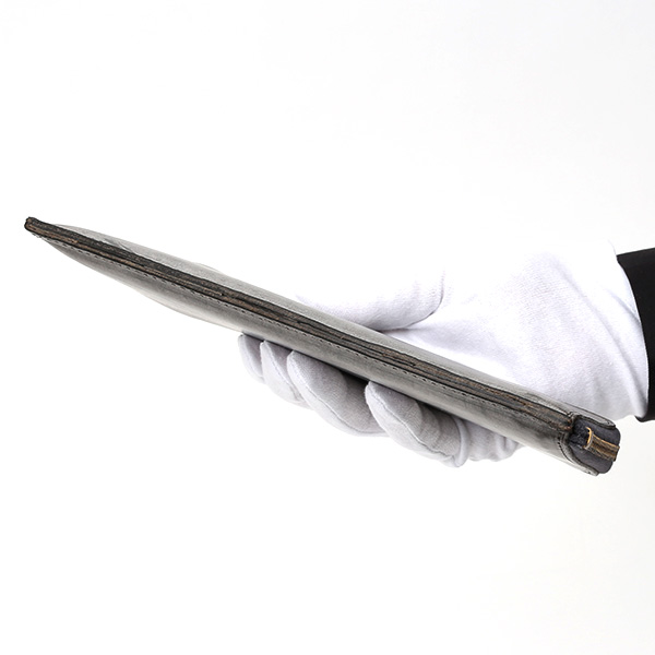  長財布 メンズ 本革 レザー ラウンドファスナー ダークグレー グレー グレイ 灰色 小銭入れあり 薄型 薄まち コインケース トワクレ(Trois Clefs)