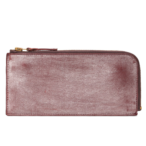 トワクレ(Trois Clefs) Lファスナーロングウォレット ボルドー