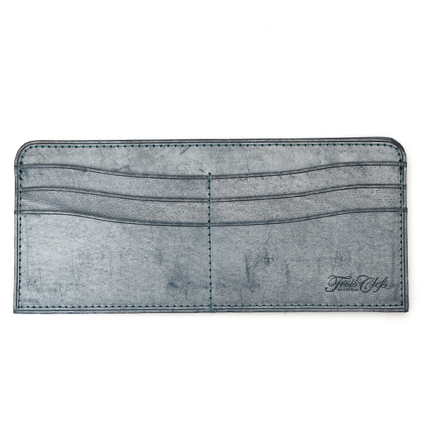  長財布 メンズ 本革 レザー ラウンドファスナー ブルー ネイビー 青色 小銭入れあり 薄型 薄まち コインケース トワクレ(Trois Clefs)