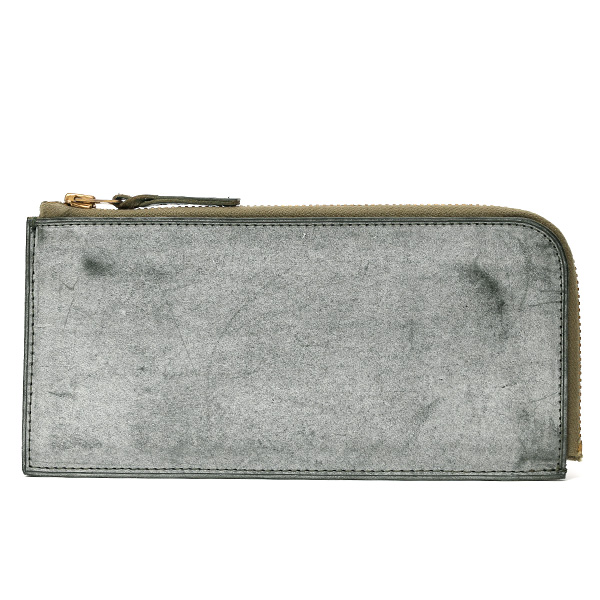 トワクレ(Trois Clefs) Lファスナーロングウォレット グリーン