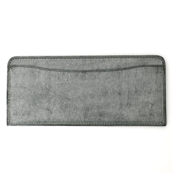  長財布 メンズ 本革 レザー ラウンドファスナー グリーン 緑色 小銭入れあり 薄型 薄まち コインケース トワクレ(Trois Clefs)