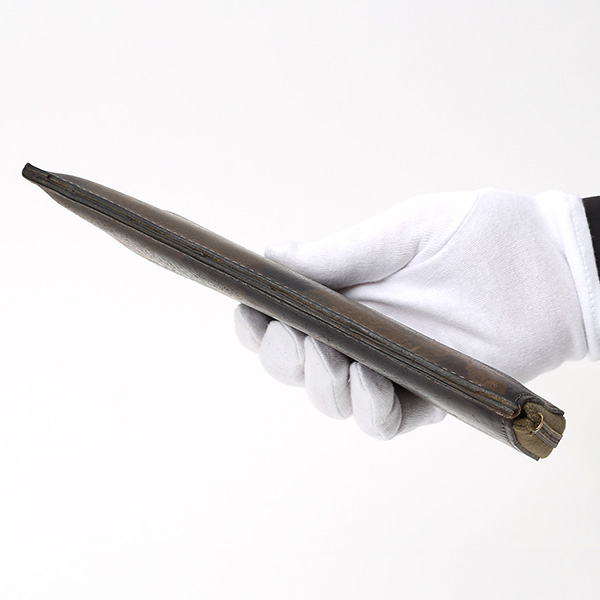  長財布 メンズ 本革 レザー ラウンドファスナー 迷彩柄 カモフラージュ グリーン 緑色 小銭入れあり 薄型 薄まち コインケース トワクレ(Trois Clefs)