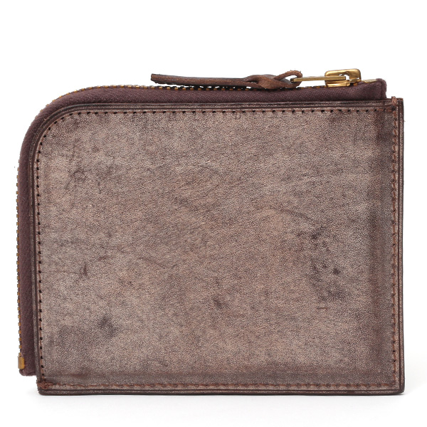  財布 ミニ 本革 レザー ブラウン 茶 茶色 サイフ 薄マチ メンズ 小銭入れ 二つ折り財布 コインケース トワクレ(Trois Clefs)