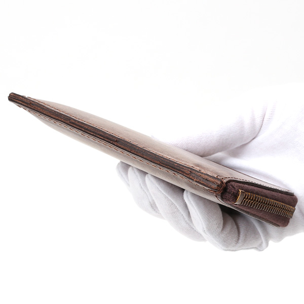  財布 ミニ 本革 レザー ブラウン 茶 茶色 サイフ 薄マチ メンズ 小銭入れ 二つ折り財布 コインケース トワクレ(Trois Clefs)