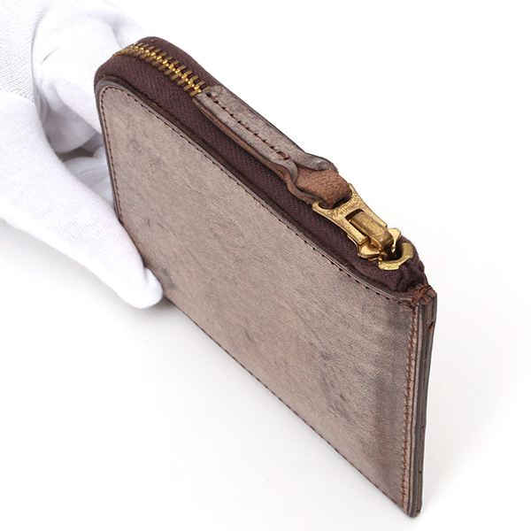  財布 ミニ 本革 レザー ブラウン 茶 茶色 サイフ 薄マチ メンズ 小銭入れ 二つ折り財布 コインケース トワクレ(Trois Clefs)