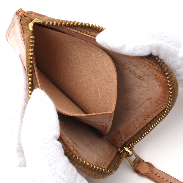  財布 ミニ 本革 レザー ブラウン 茶 茶色 サイフ 薄マチ メンズ 小銭入れ 二つ折り財布 コインケース トワクレ(Trois Clefs)