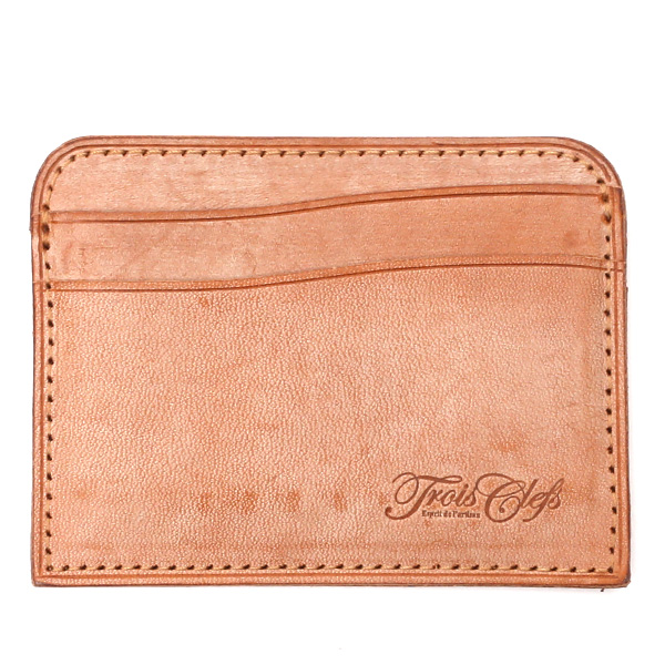  財布 ミニ 本革 レザー ブラウン 茶 茶色 サイフ 薄マチ メンズ 小銭入れ 二つ折り財布 コインケース トワクレ(Trois Clefs)
