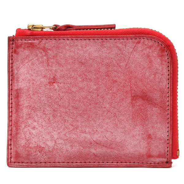 【約10営業日内に発送】トワクレ(Trois Clefs) Lファスナーショートウォレット レッド