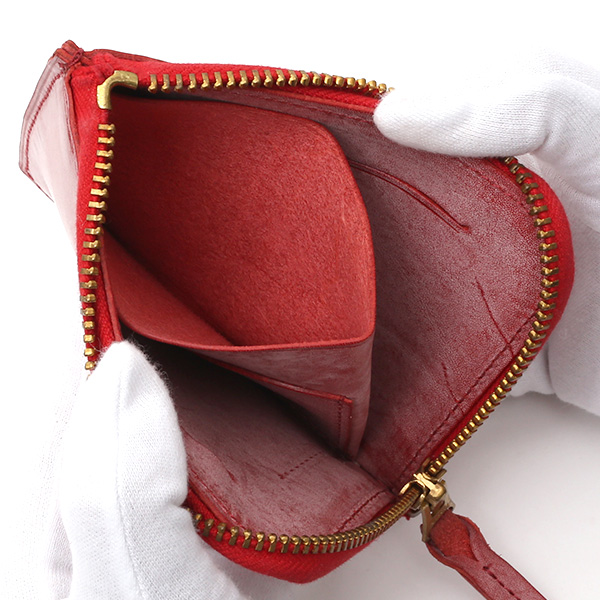  財布 ミニ 本革 レザー レッド ワイン 赤色 サイフ 薄マチ メンズ 小銭入れ 二つ折り財布 コインケース トワクレ(Trois Clefs)