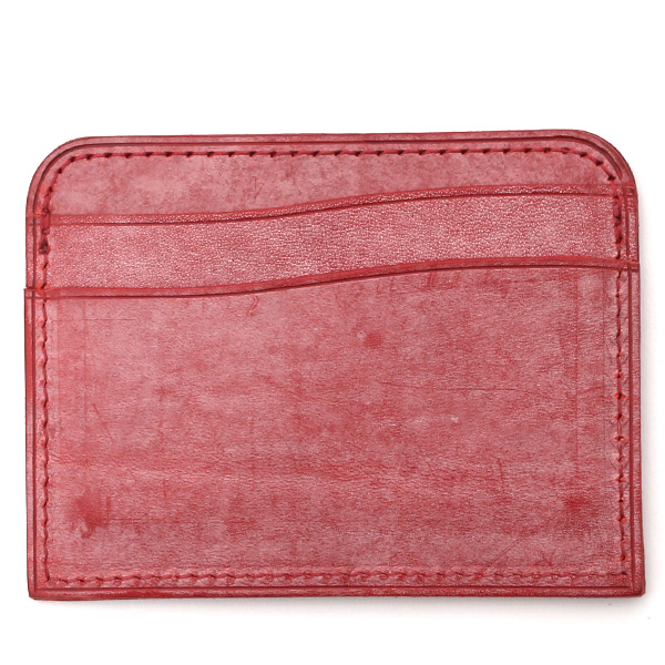  財布 ミニ 本革 レザー レッド ワイン 赤色 サイフ 薄マチ メンズ 小銭入れ 二つ折り財布 コインケース トワクレ(Trois Clefs)