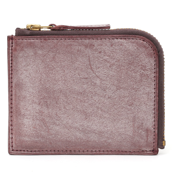 トワクレ(Trois Clefs) Lファスナーショートウォレット ボルドー