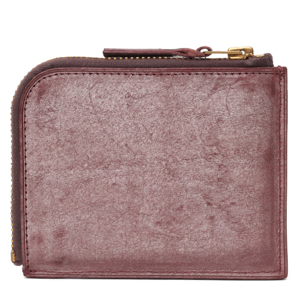  財布 ミニ 本革 レザー レッド ワイン 赤色 サイフ 薄マチ メンズ 小銭入れ 二つ折り財布 コインケース トワクレ(Trois Clefs)