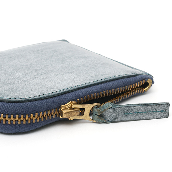  財布 ミニ 本革 レザー ブルー ネイビー 青色 サイフ 薄マチ メンズ 小銭入れ 二つ折り財布 コインケース トワクレ(Trois Clefs)