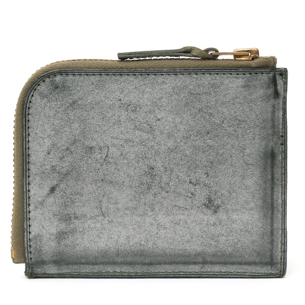  財布 ミニ 本革 レザー グリーン 緑色 サイフ 薄マチ メンズ 小銭入れ 二つ折り財布 コインケース トワクレ(Trois Clefs)