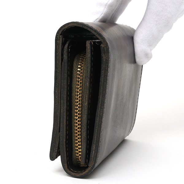  財布 迷彩柄 本革 レザー 迷彩柄 カモフラージュ グリーン 緑色 長財布 ミリタリー アメカジ サイフ カモフラージュ トワクレ(Trois Clefs)