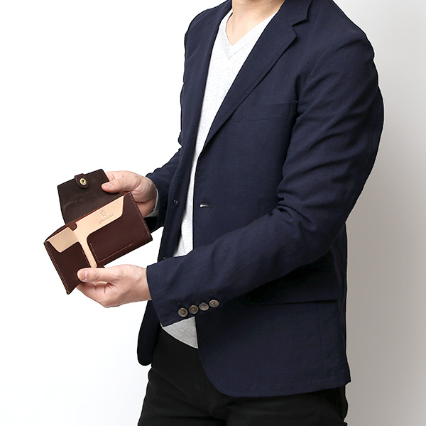  URUKUST(ウルクスト) BIFOLD WALLET ダークブラウン ブラウン 茶 茶色 