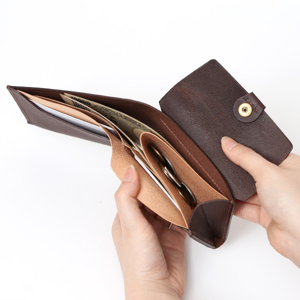  URUKUST(ウルクスト) BIFOLD WALLET ダークブラウン ブラウン 茶 茶色 