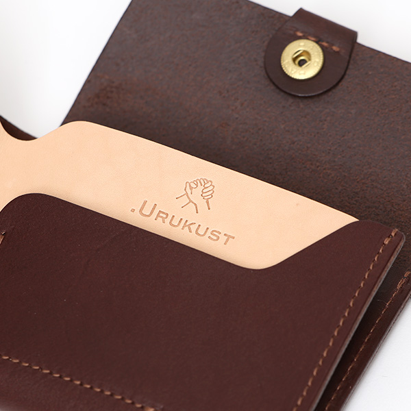  URUKUST(ウルクスト) BIFOLD WALLET ダークブラウン ブラウン 茶 茶色 
