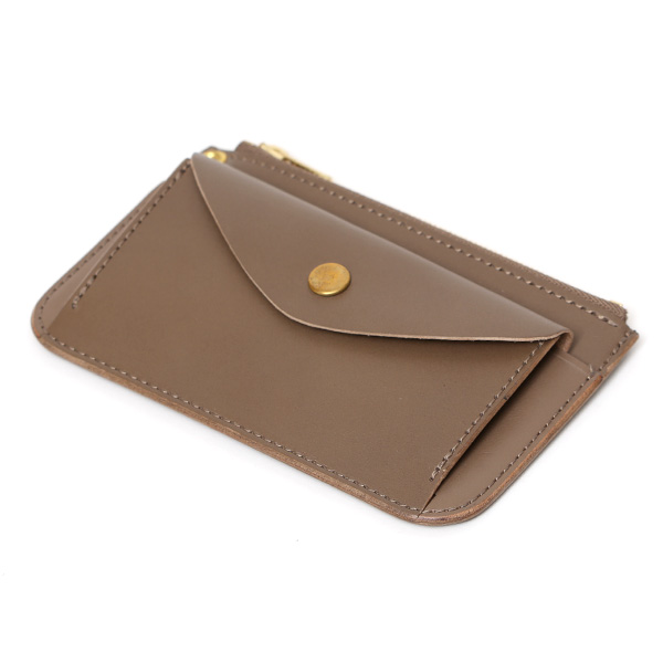  THE WONDER LUST(ワンダーラスト) 日本製 本革 ミニ財布 メンズ ベージュ 肌色 丸カン付き チェーン ネックストラップ 取り付け可能 コンパクト 小銭入れ あり プレゼント ブッテーロ レザー ウォレット 国産 ブランド