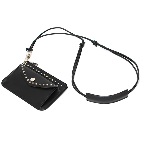  THE WONDER LUST(ワンダーラスト) 日本製 本革 ネックストラップ メンズ レディース ユニセックス ブラック 黒 黒色 ネックウォレット 国産 ブランド おしゃれ 高級 首 下げる 紐 レザー 革 皮 長さ調節