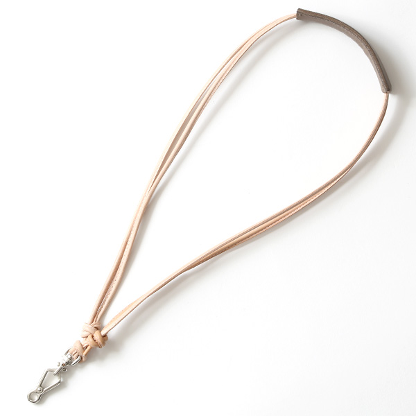  THE WONDER LUST(ワンダーラスト) 日本製 本革 ネックストラップ メンズ レディース ユニセックス ベージュ 肌色 ネックウォレット 国産 ブランド おしゃれ 高級 首 下げる 紐 レザー 革 皮 長さ調節