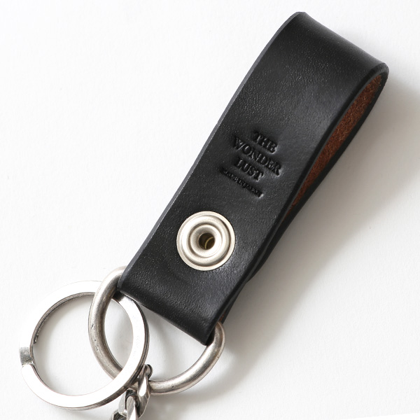  THE WONDER LUST(ワンダーラスト) 日本製 真鍮 シルバーメッキ ウォレットチェーン 本革 シルバー 銀色 ベイカー社 革 ブライドルレザー チェーン 鎖 紐 財布 デニム ジーパン パンツ