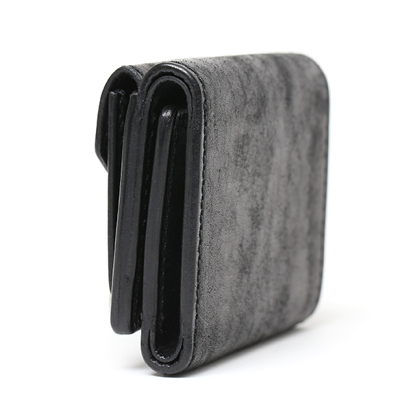  三つ折り財布 メンズ 本革 レディース ミニ財布 ウォレット レザー 財布 日本製 ブランド コンパクト 皮 ブラック 黒 黒色 イタリアンレザー マルゴーレザー 小銭入れあり カード収納 THE WONDER LUST(ワンダーラスト)