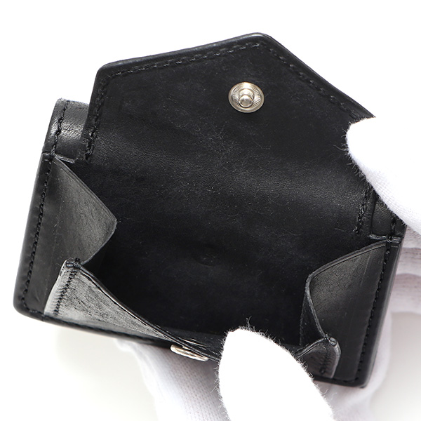  三つ折り財布 メンズ 本革 レディース ミニ財布 ウォレット レザー 財布 日本製 ブランド コンパクト 皮 ブラック 黒 黒色 イタリアンレザー マルゴーレザー 小銭入れあり カード収納 THE WONDER LUST(ワンダーラスト)