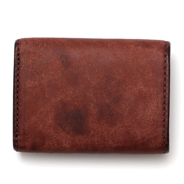  三つ折り財布 メンズ 本革 レディース ミニ財布 ウォレット レザー 財布 日本製 ブランド コンパクト 皮 ダークブラウン ブラウン 茶 茶色 イタリアンレザー マルゴーレザー 小銭入れあり カード収納 THE WONDER LUST(ワンダーラスト)