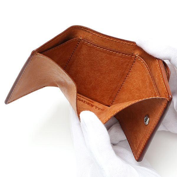  三つ折り財布 メンズ 本革 レディース ミニ財布 ウォレット レザー 財布 日本製 ブランド コンパクト 皮 キャメル ブラウン 茶 茶色 イタリアンレザー マルゴーレザー 小銭入れあり カード収納 THE WONDER LUST(ワンダーラスト)