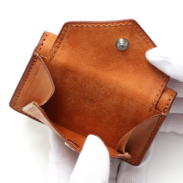  三つ折り財布 メンズ 本革 レディース ミニ財布 ウォレット レザー 財布 日本製 ブランド コンパクト 皮 キャメル ブラウン 茶 茶色 イタリアンレザー マルゴーレザー 小銭入れあり カード収納 THE WONDER LUST(ワンダーラスト)