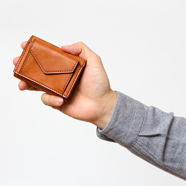  三つ折り財布 メンズ 本革 レディース ミニ財布 ウォレット レザー 財布 日本製 ブランド コンパクト 皮 キャメル ブラウン 茶 茶色 イタリアンレザー マルゴーレザー 小銭入れあり カード収納 THE WONDER LUST(ワンダーラスト)