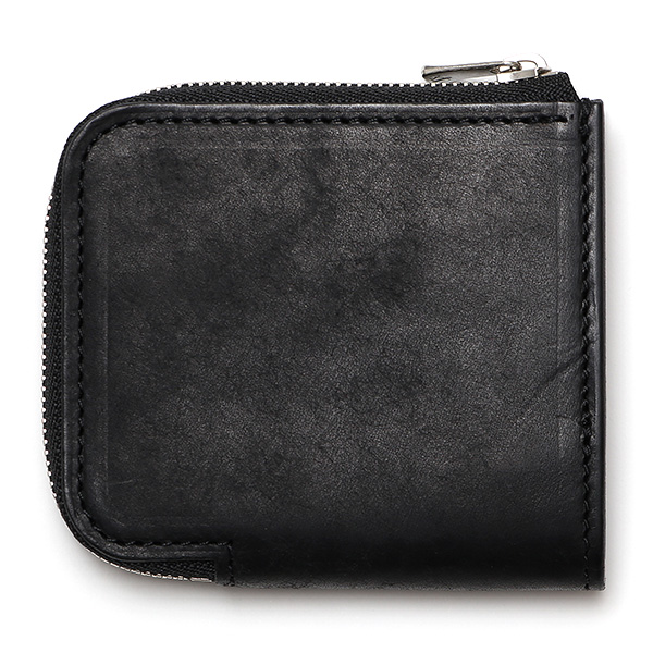  二つ折り財布 メンズ 本革 ブランド ファスナー ミニ財布 マルゴーレザー イタリアンレザー ウォレット ブラック 黒 黒色 コンパクト L-ZIP 小銭入れ カード収納 プレゼント ギフト 日本製 THE WONDER LUST(ワンダーラスト)