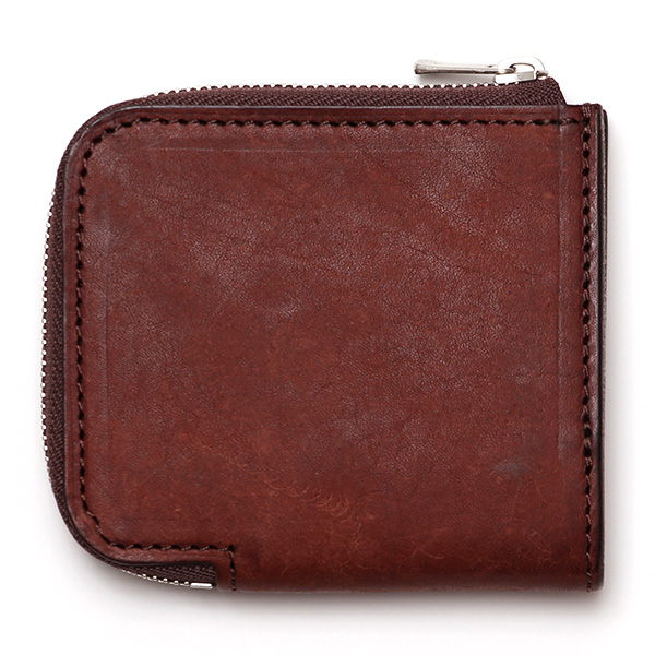  二つ折り財布 メンズ 本革 ブランド ファスナー ミニ財布 マルゴーレザー イタリアンレザー ウォレット ダークブラウン ブラウン 茶 茶色 コンパクト L-ZIP 小銭入れ カード収納 プレゼント ギフト 日本製 THE WONDER LUST(ワンダーラスト)