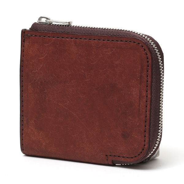  二つ折り財布 メンズ 本革 ブランド ファスナー ミニ財布 マルゴーレザー イタリアンレザー ウォレット ダークブラウン ブラウン 茶 茶色 コンパクト L-ZIP 小銭入れ カード収納 プレゼント ギフト 日本製 THE WONDER LUST(ワンダーラスト)