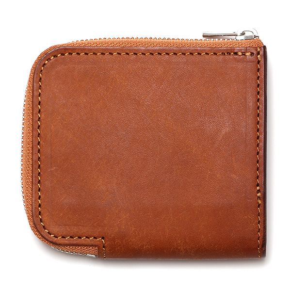  二つ折り財布 メンズ 本革 ブランド ファスナー ミニ財布 マルゴーレザー イタリアンレザー ウォレット キャメル ブラウン 茶 茶色 コンパクト L-ZIP 小銭入れ カード収納 プレゼント ギフト 日本製 THE WONDER LUST(ワンダーラスト)