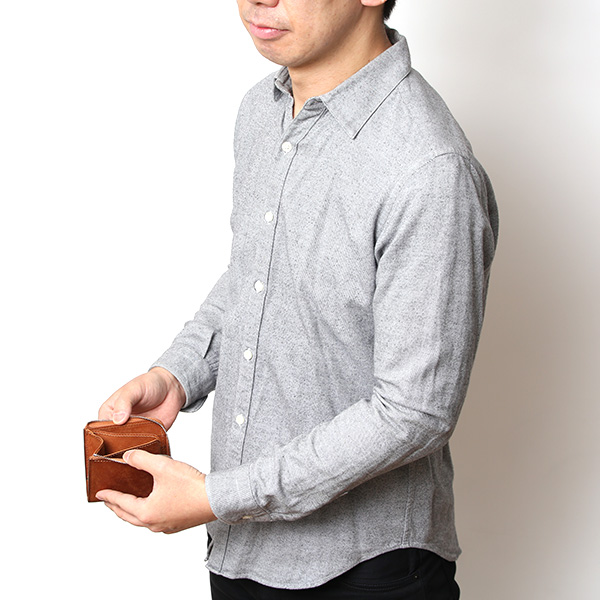  二つ折り財布 メンズ 本革 ブランド ファスナー ミニ財布 マルゴーレザー イタリアンレザー ウォレット キャメル ブラウン 茶 茶色 コンパクト L-ZIP 小銭入れ カード収納 プレゼント ギフト 日本製 THE WONDER LUST(ワンダーラスト)