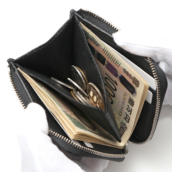  二つ折り財布 メンズ 本革 ブランド ファスナー ミニ財布 マルゴーレザー イタリアンレザー ウォレット キャメル ブラウン 茶 茶色 コンパクト L-ZIP 小銭入れ カード収納 プレゼント ギフト 日本製 THE WONDER LUST(ワンダーラスト)